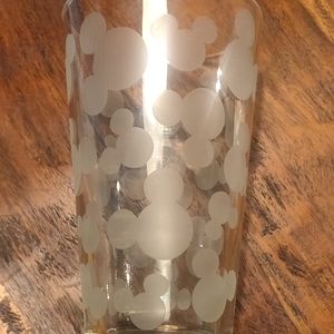 Mickey mouse glass cup